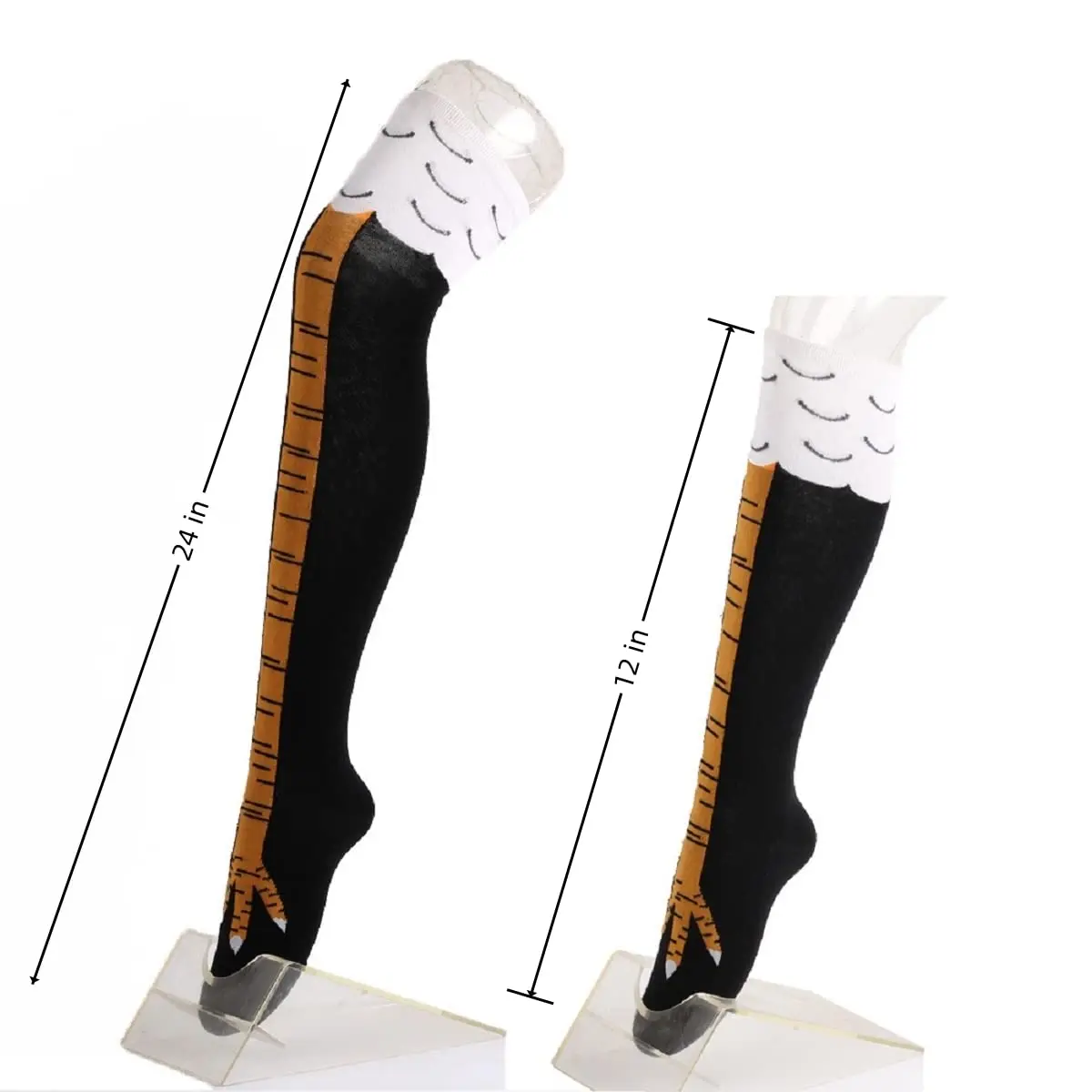 ถุงเท้ายาวลายเท้าไก่สำหรับผู้ห - Funny Chicken Leg Socks บทวิจารณ์และราคา