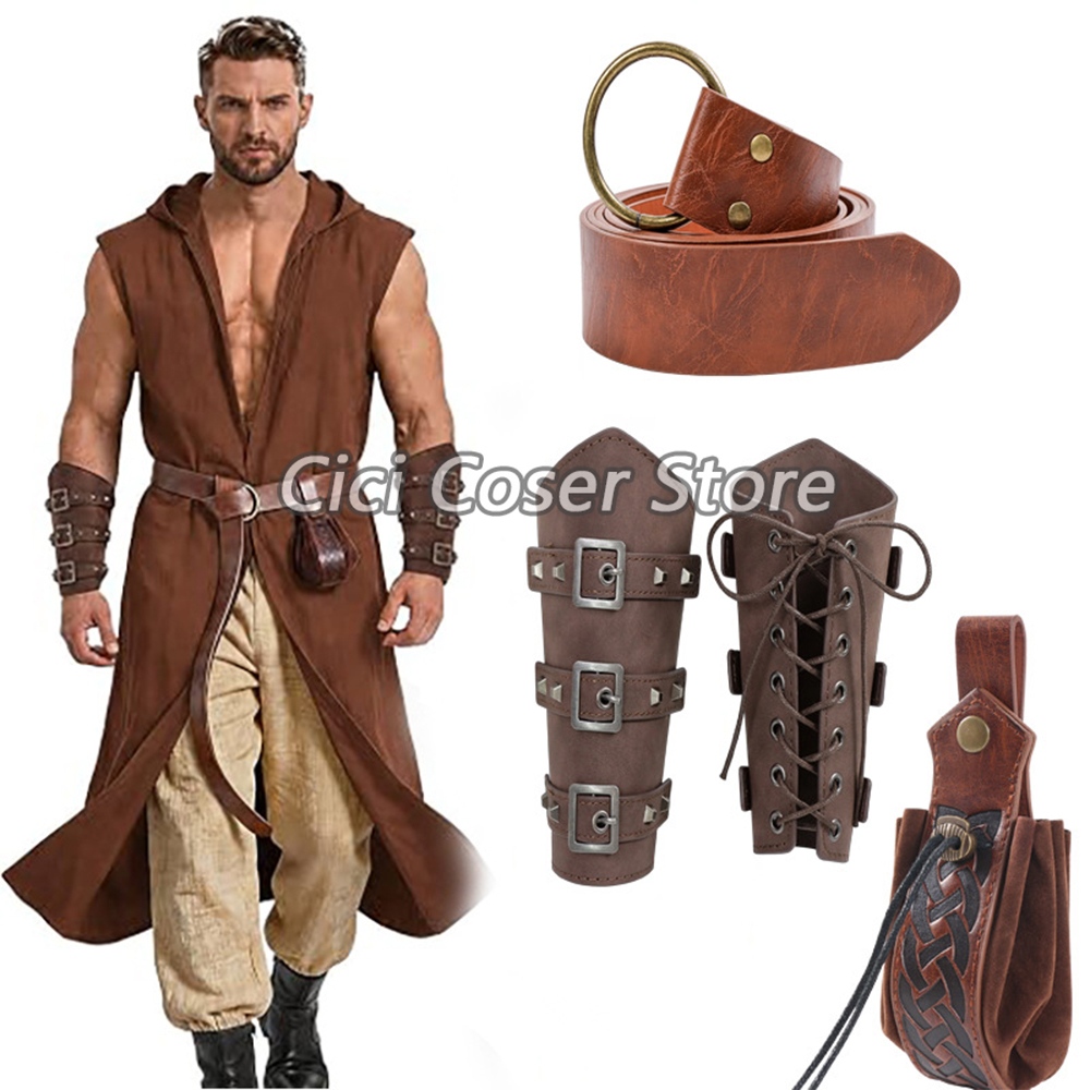 ชุดเข็มขัดหนัง PU ยุคกลาง พร้อ - Costumes บทวิจารณ์และราคา
