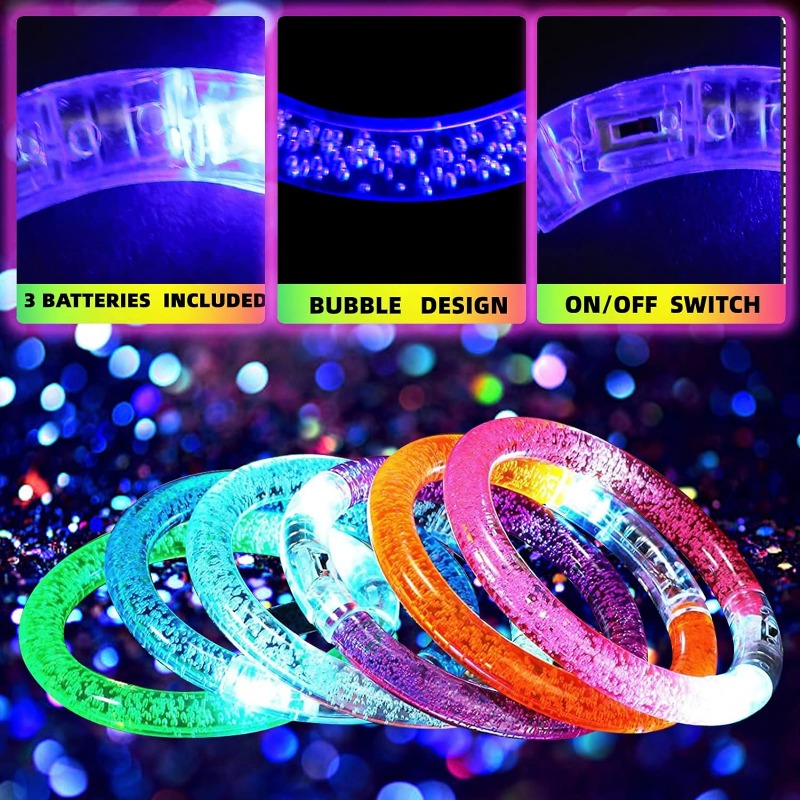 1-100 ชิ้น สร้อยข้อมือเรืองแสง - Glow In The Dark Party Glasses บทวิจารณ์และราคา